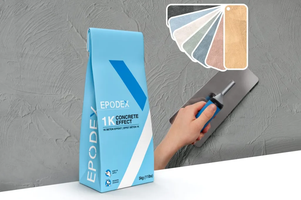 Concrete effect putty primer Microcement Floors