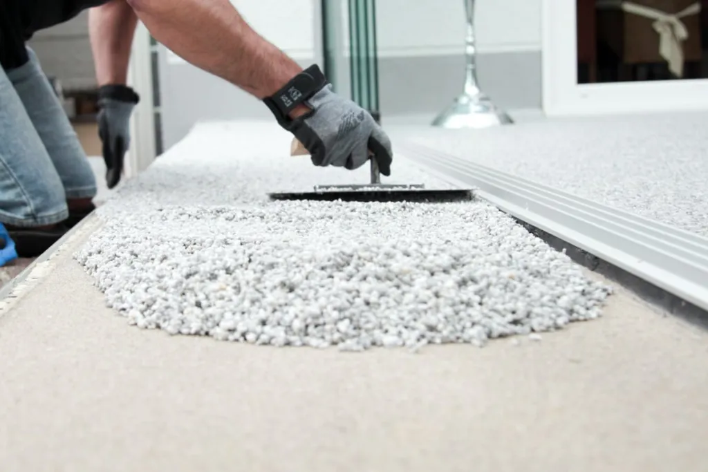 Lay Stone carpet Epoxy Resin