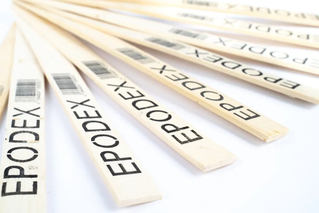 Wood stir sticks