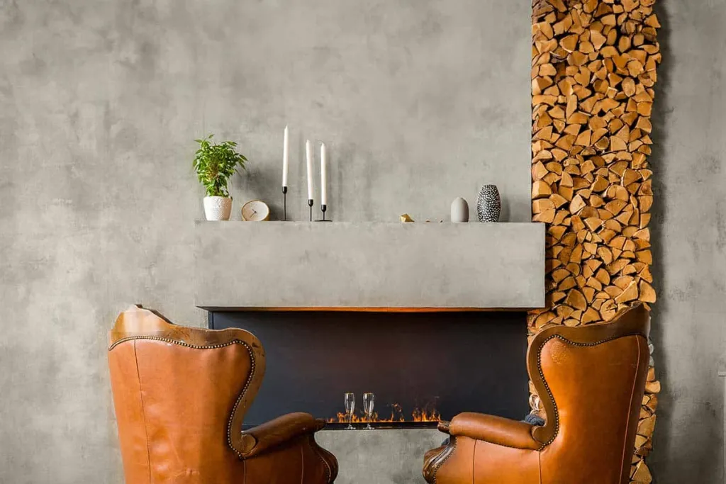 Beton cire furniture