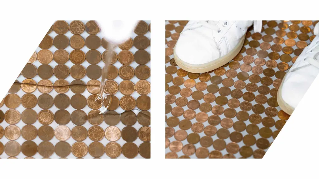Penny floor Epoxy Resin EPODEX Floor Coating