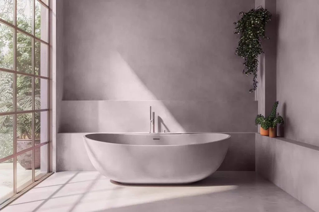 Beton cire Microcement Floors bathroom