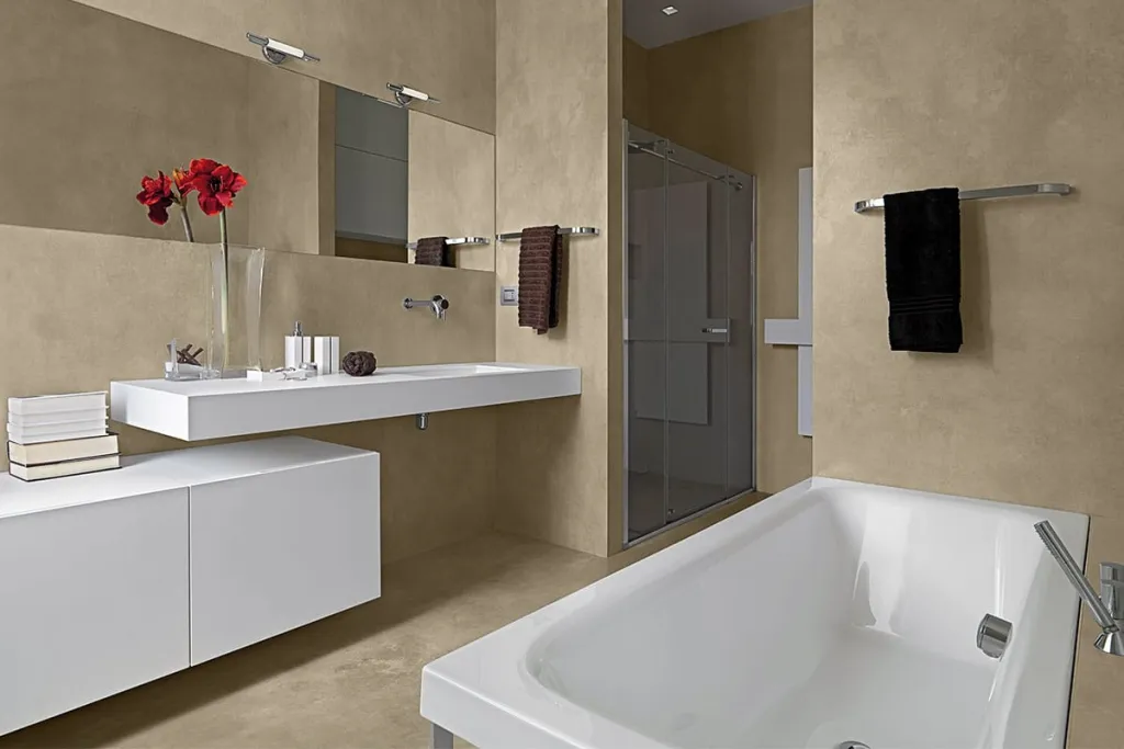 microcement bathroom