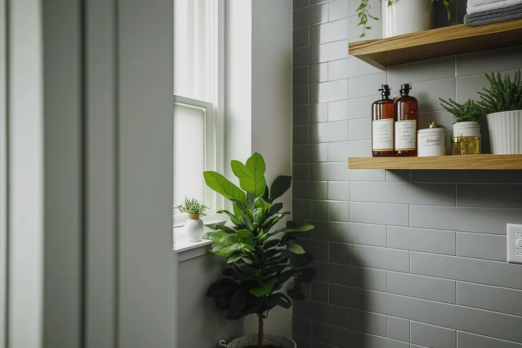 tile Paint Anthracite Grey pastel bathroom