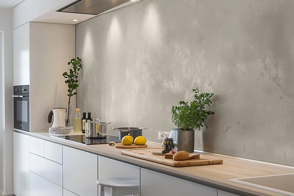 Microcement Floors kitchen pebble