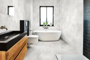 Microcement Floors bathroom traffic