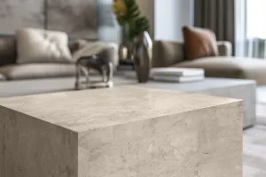 Microcement Floors furniture peach