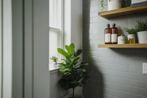 tile Paint Anthracite Grey pastel bathroom